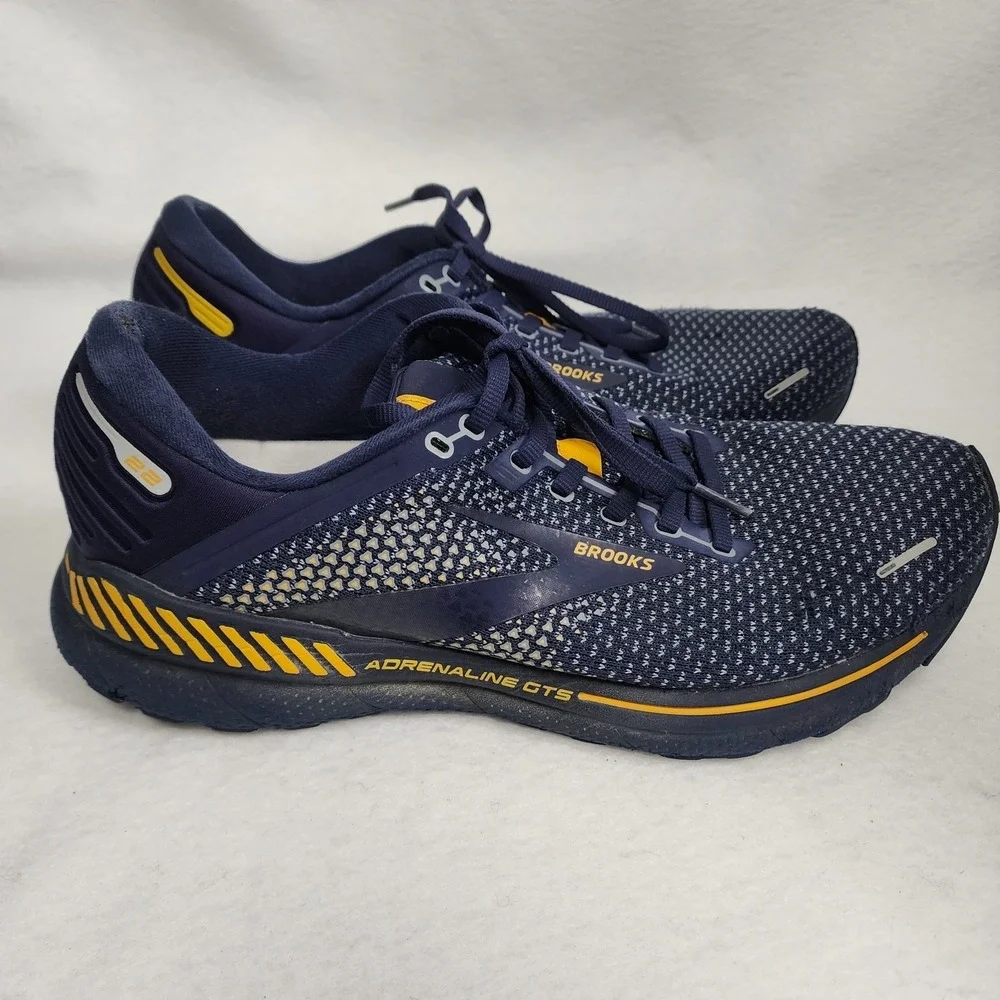 Brooks Adrenaline GTS 22 1103661D438 Mens US 10 D Running Shoes Peacoat Sneakers